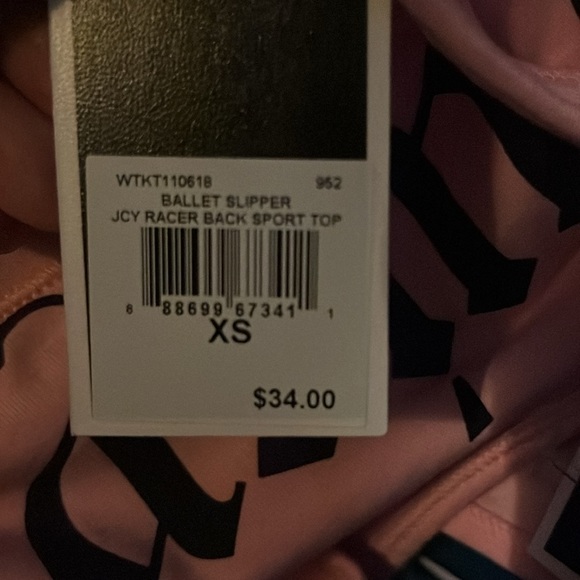 Juicy Couture Pink Sports Bra / Tank Top / Crop Top sizes XS - Picture 6 of 7